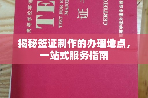 郸城揭秘签证制作的办理地点，一站式服务指南
